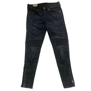 Polo Ralph Lauren Dungarees black moto jeans size 28 
*Never worn*